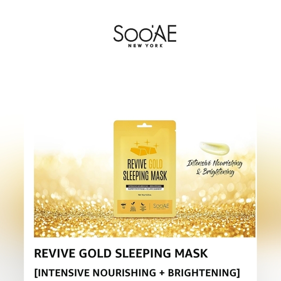 SooAE Face Masks Revive GOLD Intensive Nourishing Sleeping Mask - NEW - Picture 1 of 8